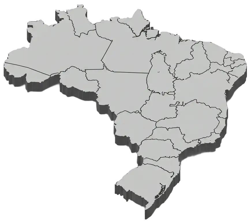 PG Contabil - Perícia Trabalhista e Previdenciaria - Mapa do Brasil